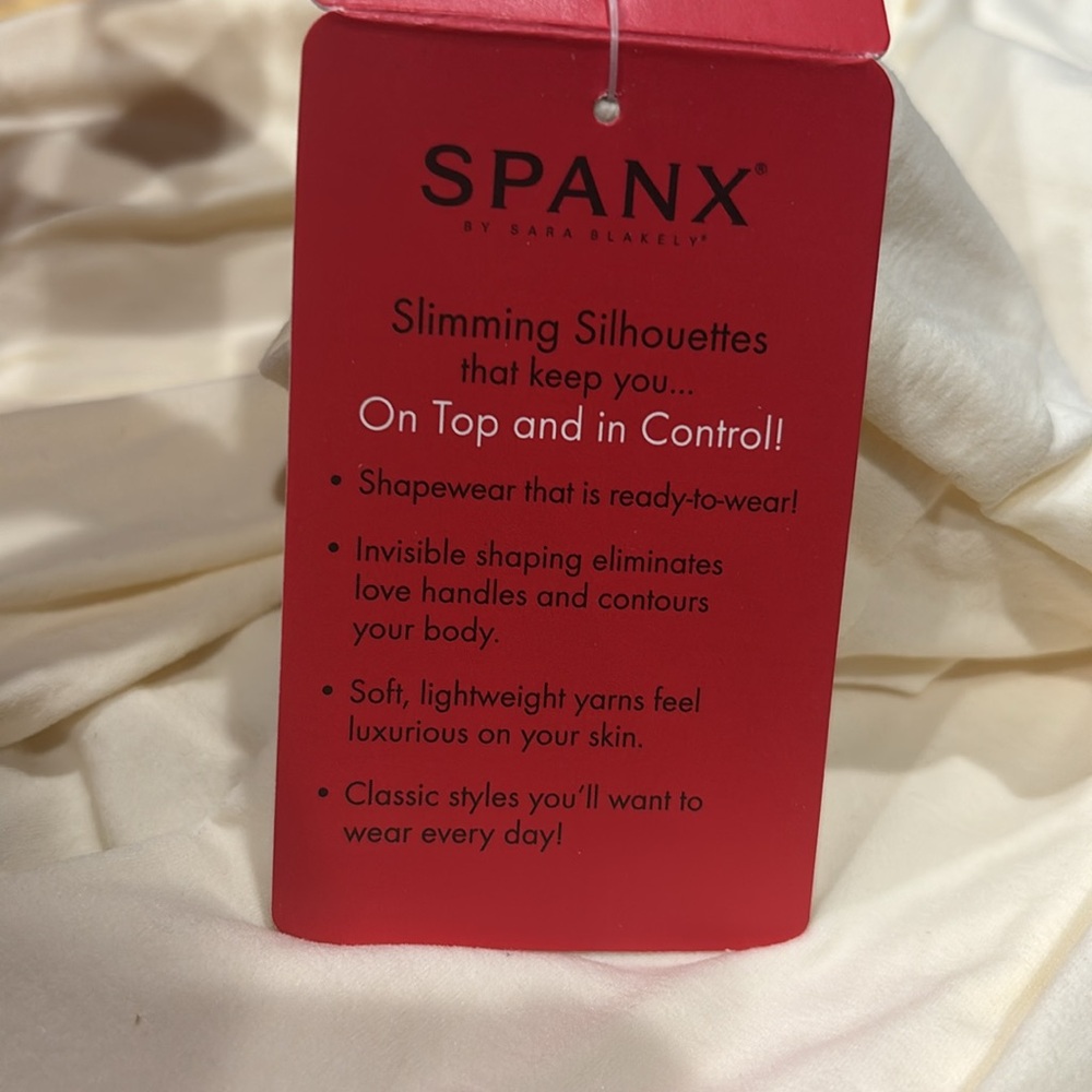NWT Spanx On Top and in Control Sophisticated Long Sleeve Size L - Cream - Picture 6 of 7